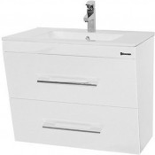 Тумба подвесная с раковиной Bellezza Берта 75 белая