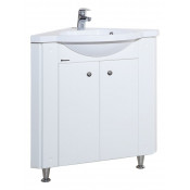 Тумба угловая с раковиной Bellezza Венеция белая