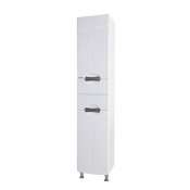 Пенал Bellezza Глория 40 с бельевой корзиной левый белый