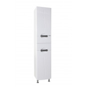 Пенал Bellezza Глория 40 с бельевой корзиной правый белый