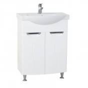 Тумба Bellezza Глория 65 с раковиной Kirovit белая