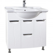 Тумба Bellezza Глория 85 с раковиной Dreja белая