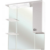 Зеркало-шкаф Bellezza Джулия 75 с подсветкой белое правое