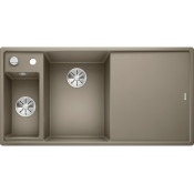 Кухонная мойка Blanco Axia III 6 S доска стекло чаша слева, серый бежевый