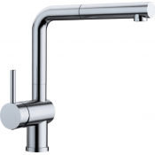 Смеситель Blanco Linus-S нержавеющая сталь ручка слева