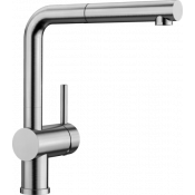 Смеситель Blanco Linus-S нержавеющая сталь ручка справа