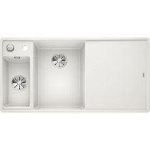 Кухонная мойка Blanco Axia III 6 S-F доска стекло чаша слева, белый