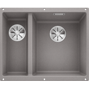 Кухонная мойка Blanco Subline 340/160-U (чаша справа), алюметаллик