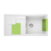 Кухонная мойка Blanco Sity XL 6 S, белый-киви