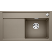 Кухонная мойка Blanco Zenar 45 S с доской из стекла чаша справа, серый бежевый