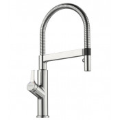 Смеситель сенсорный Blanco Solenta-S Senso, нержавеющая сталь UltraResist ручка слева