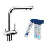 Смеситель Blanco Fontas II с фильтром BWT-Барьер, хром