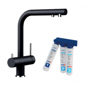 Смеситель Blanco Fontas II Silgranit с фильтром BWT-Барьер, черный