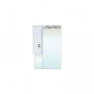 Зеркало-шкаф с подсветкой Bellezza Миа 65 левое белое