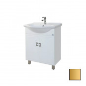 Тумба с раковиной Bellezza Миа 65 белая золото
