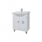 Тумба с раковиной Bellezza Миа 65 с ящиком белая
