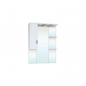 Зеркало-шкаф с подсветкой Bellezza Миа 75 левое белое