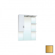 Зеркало-шкаф с подсветкой Bellezza Миа 75 левое белое золото
