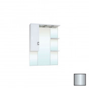 Зеркало-шкаф с подсветкой Bellezza Миа 85 левое белое серебро