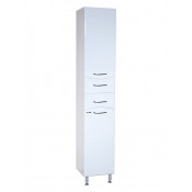 Пенал Bellezza Мари 35 с бельевой корзиной белый правый