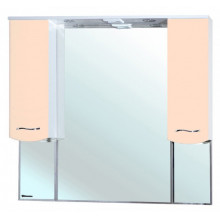 Зеркало-шкаф Bellezza Мари 105 белое/бежевое