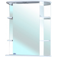 Зеркало-шкаф с подсветкой Bellezza Магнолия 55 белое правое