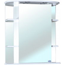 Зеркало-шкаф с подсветкой Bellezza Магнолия 65 белое левое