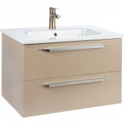 Тумба подвесная Bellezza Луиджи 75 с раковиной Kirovit капучино