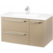 Тумба подвесная Bellezza Луиджи 105 с раковиной Kirovit капучино