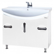 Тумба напольная Bellezza Лагуна 105 с раковиной Dreja белая