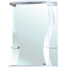 Зеркало-шкаф с подсветкой Bellezza Карина 55 белое левое