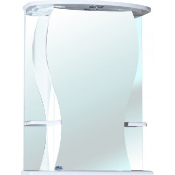 Зеркало-шкаф с подсветкой Bellezza Карина 55 белое правое