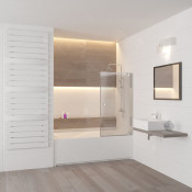 Шторка на ванну RGW Screens SC-102 011110285-11 85 хром/прозрачное