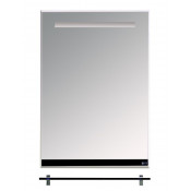 Зеркало Misty Джулия 50 черное с полочкой