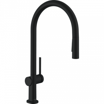 Смеситель для кухни Hansgrohe Talis M54 с вытяжным душем 72800670 черный матовый