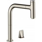 Смеситель для кухни Hansgrohe Metris Select 73804800 сталь