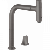 Смеситель для кухни Hansgrohe Metris Select M71 73818340 Матовый черный хром