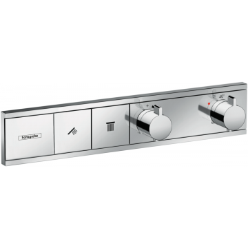 Смеситель для душа Hansgrohe RainSelect 15380000, 2 потребителя, термостатический, хром