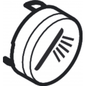 Кнопка для термостата ручной душ Hansgrohe Shower Select 93573880 матовый хром