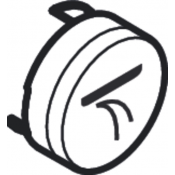 Кнопка для термостата, дождевой поток Hansgrohe Shower Select 93574880 матовый хром