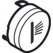 Кнопка для термостата, ручной душ Hansgrohe Shower Select 93578880 матовый хром