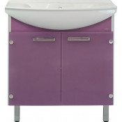 Тумба с раковиной Misty Эмма 85 сиреневая