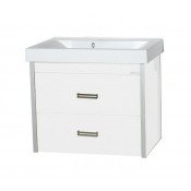 Тумба Misty Джулия Qvatro 60 подвесная с 2 ящиками белая White