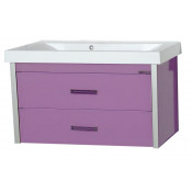 Тумба Misty Джулия Qvatro 90 подвесная с 2 ящиками сиреневая