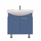 Тумба с раковиной Misty Джулия 85 синий металлик