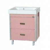 Тумба Misty Джулия Qvatro 65 с 2 ящиками розовая