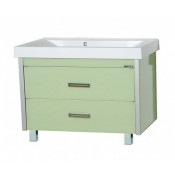 Тумба Misty Джулия Qvatro 105 с 2 ящиками салатовая