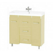 Тумба Misty Джулия Qvatro 90 с 3 ящиками конус бежевая Beidge