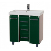Тумба Misty Джулия Qvatro 90 с 3 ящиками конус зеленый