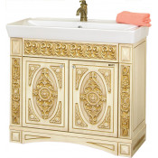 Тумба Misty Беатрис 100 прямая бежевая патина